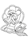 F�rgl�ggningsbilder Den lilla sjöjungfrun - Ariel