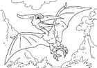 F�rgl�ggningsbilder dinosaur - pteranodo
