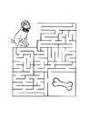F�rgl�ggningsbilder labyrint - hund