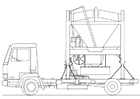 F�rgl�ggningsbilder truck - sandblandare