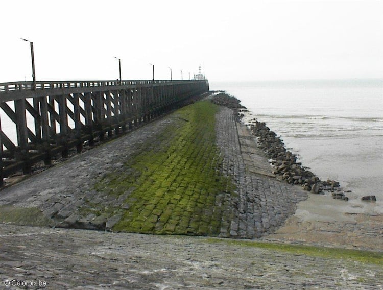 Foto piren i Oostende