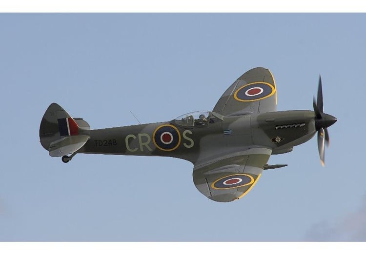 Foto Spitfire stridsflygplan