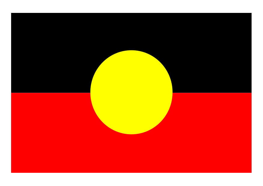 bild aboriginal flagga