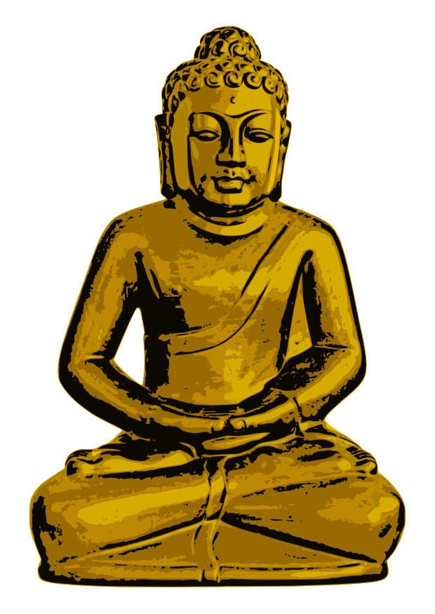 bild guld buddha