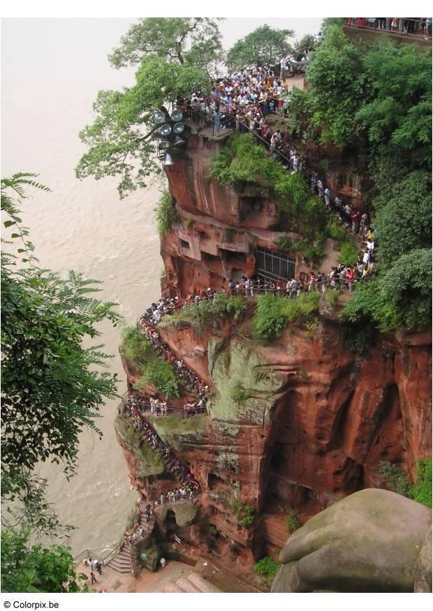 Foto buddha i leshan