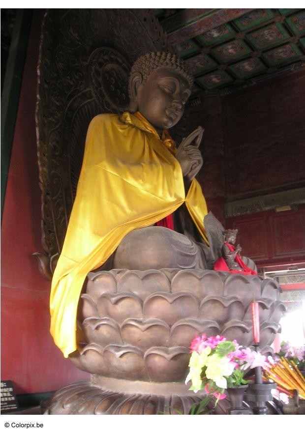 Foto buddha i tempel