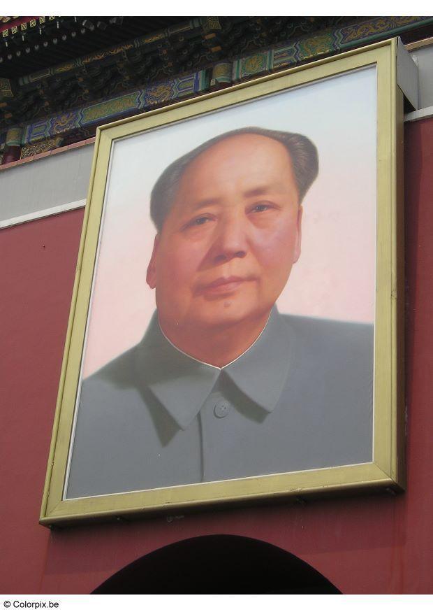 Foto mao zedong, partiledare, folkrepubliken kina