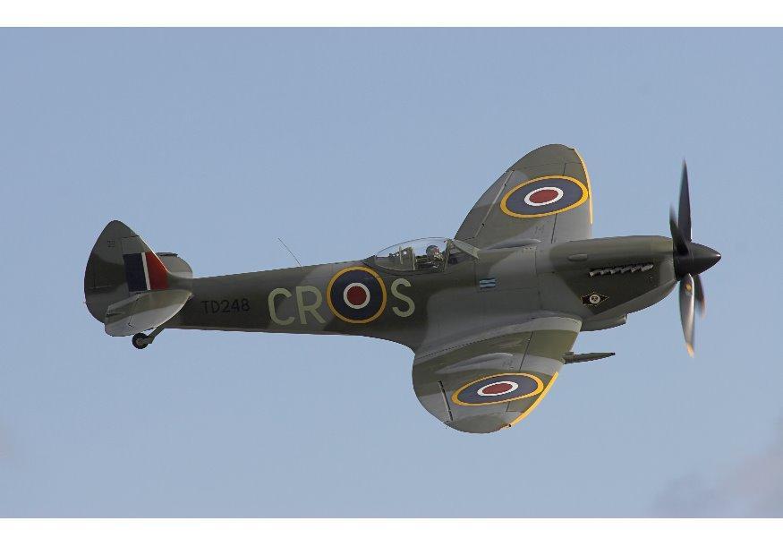 Foto spitfire stridsflygplan