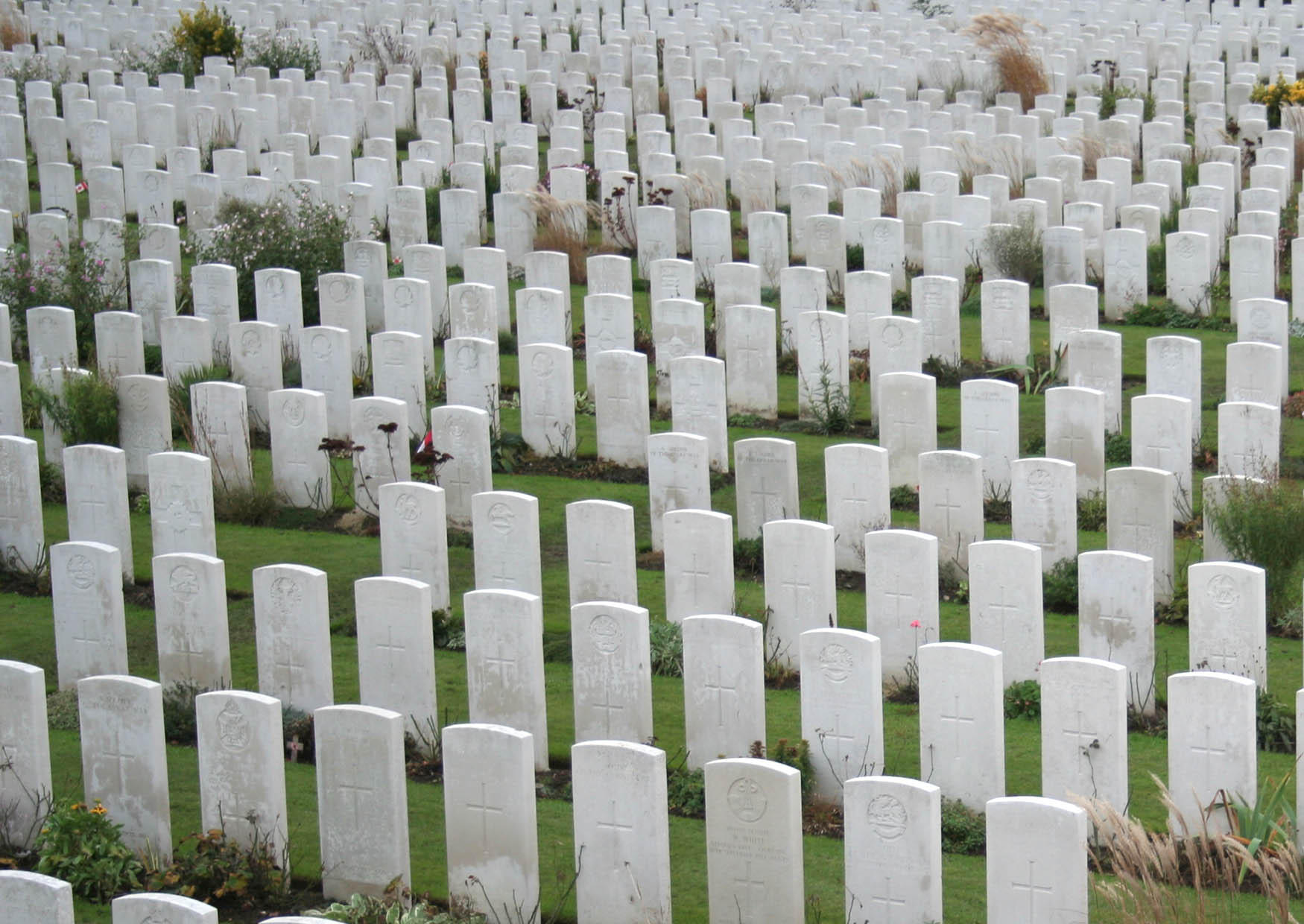 Foto tyne cot-kyrkogA¥rden