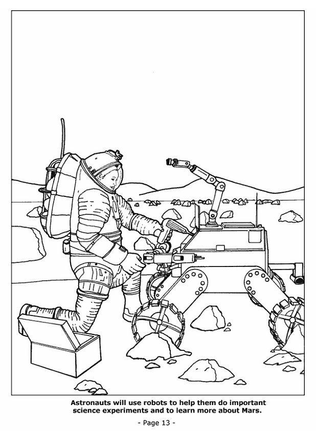 Målarbild 13 - rymdrobotar