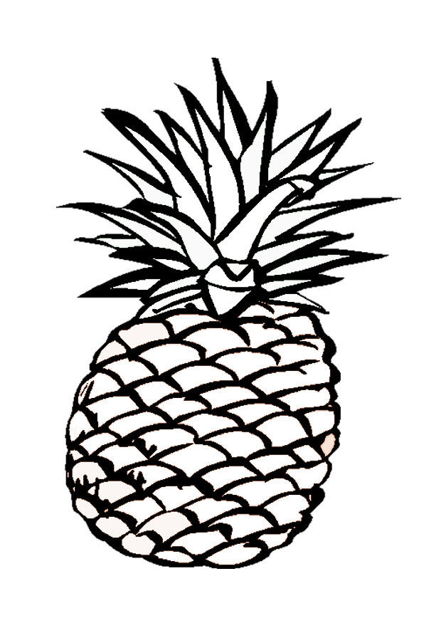 Målarbild ananas