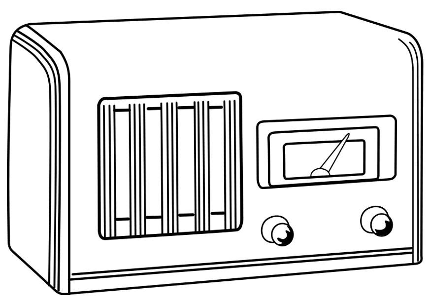 Målarbild avstA¤ngd radio