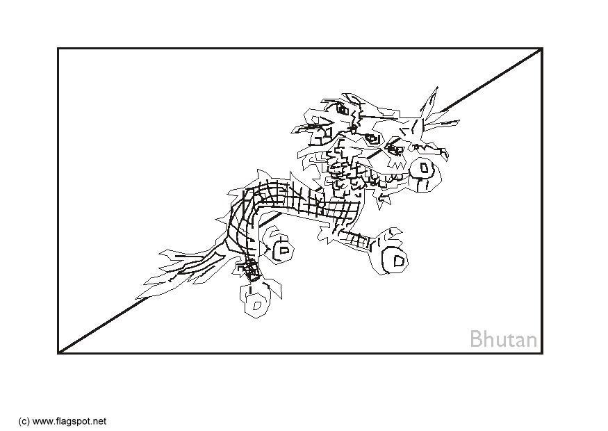 Målarbild bhutan