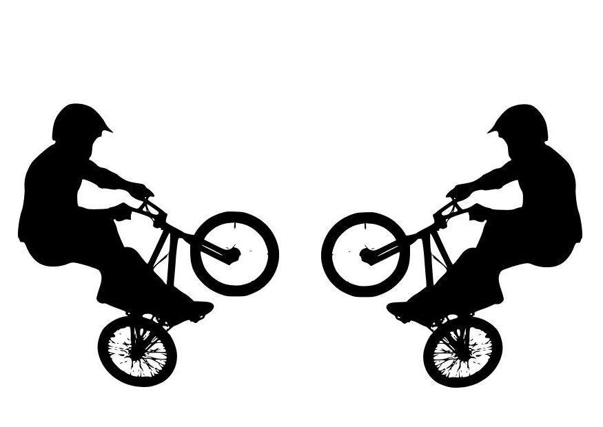 Målarbild bmx