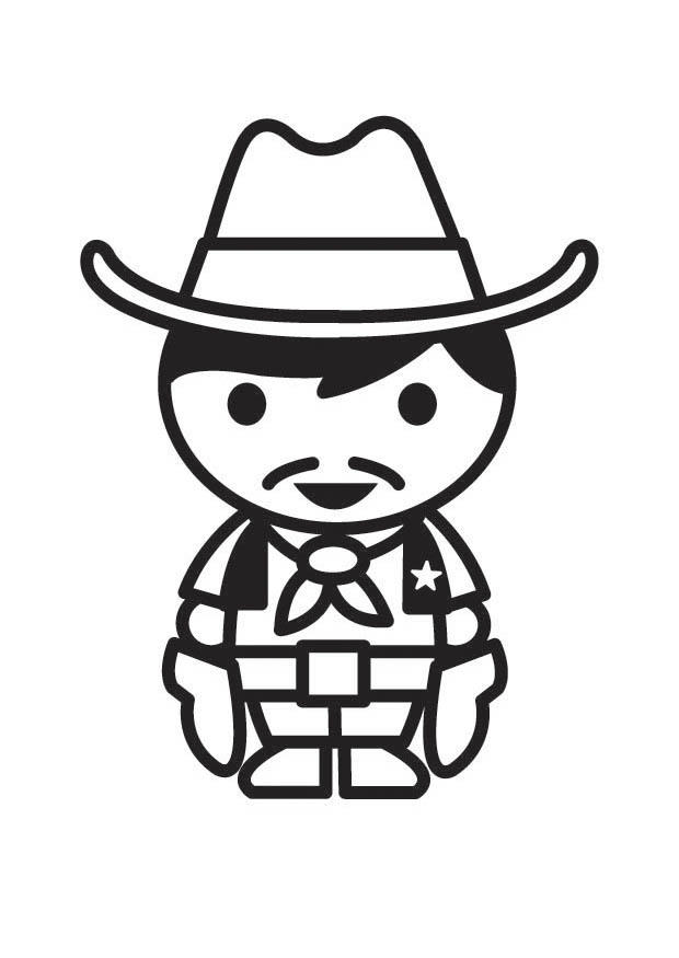 Målarbild cowboy