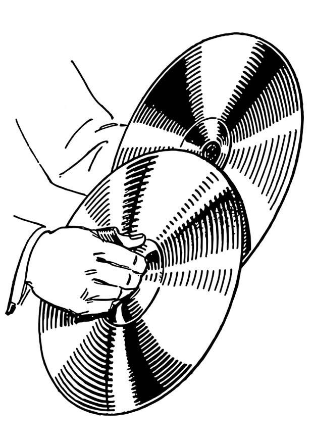 Målarbild cymbal