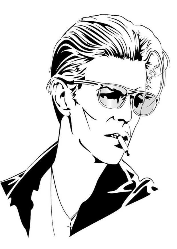 Målarbild david bowie