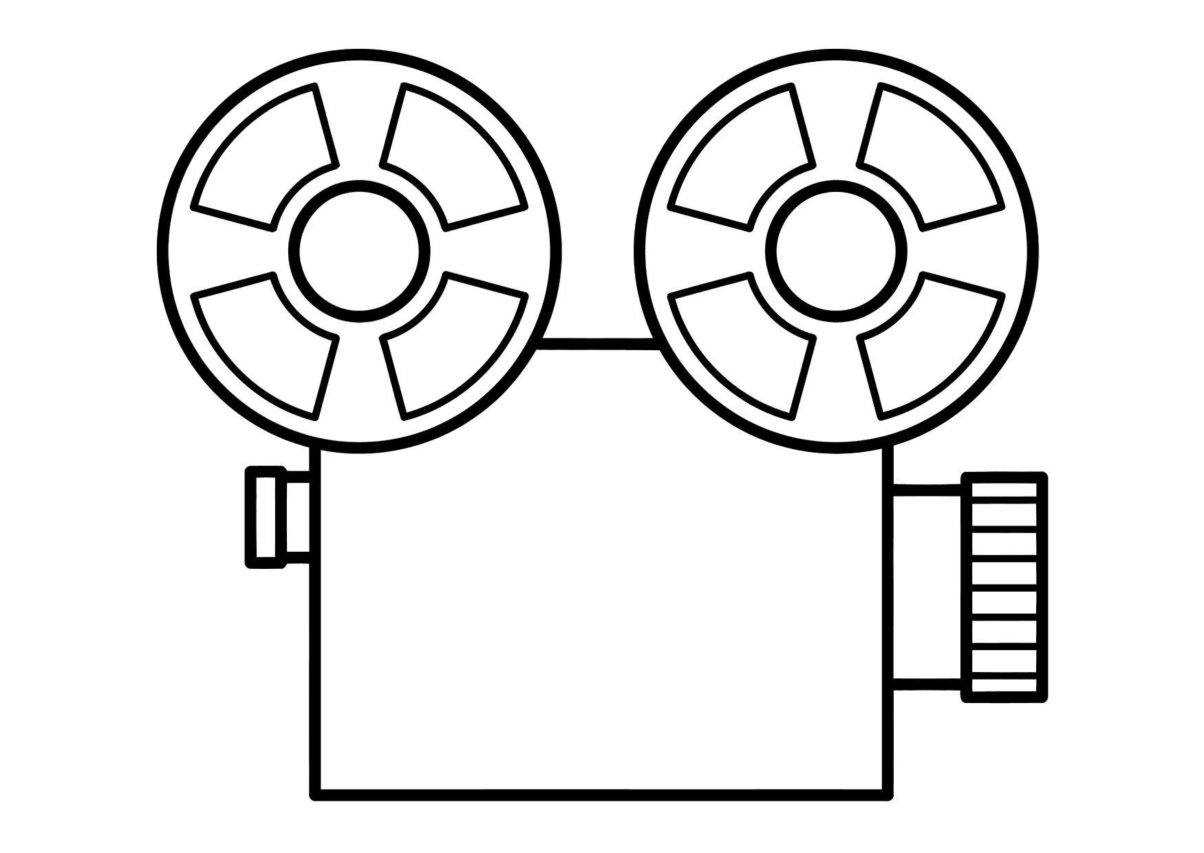 Målarbild filmprojektor