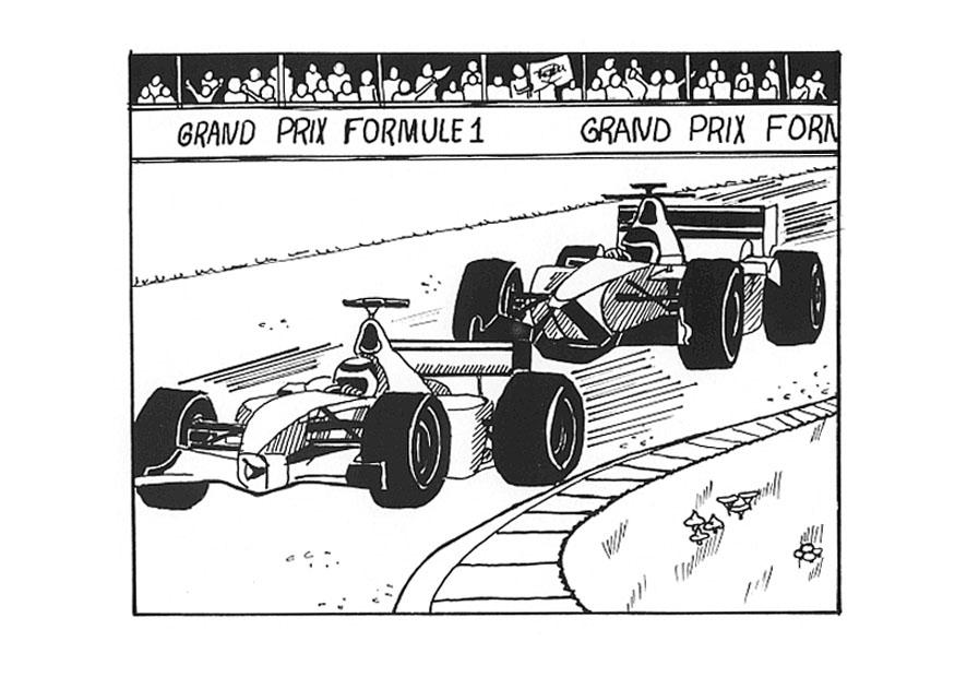 Målarbild formel 1