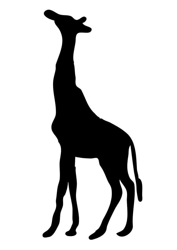 Målarbild giraff