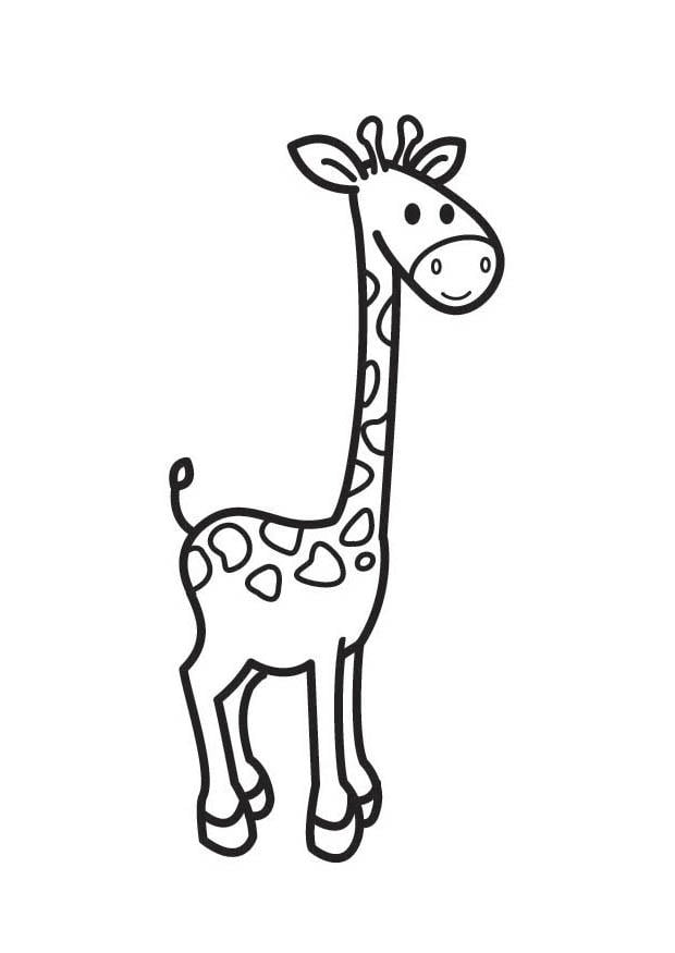 Målarbild giraff