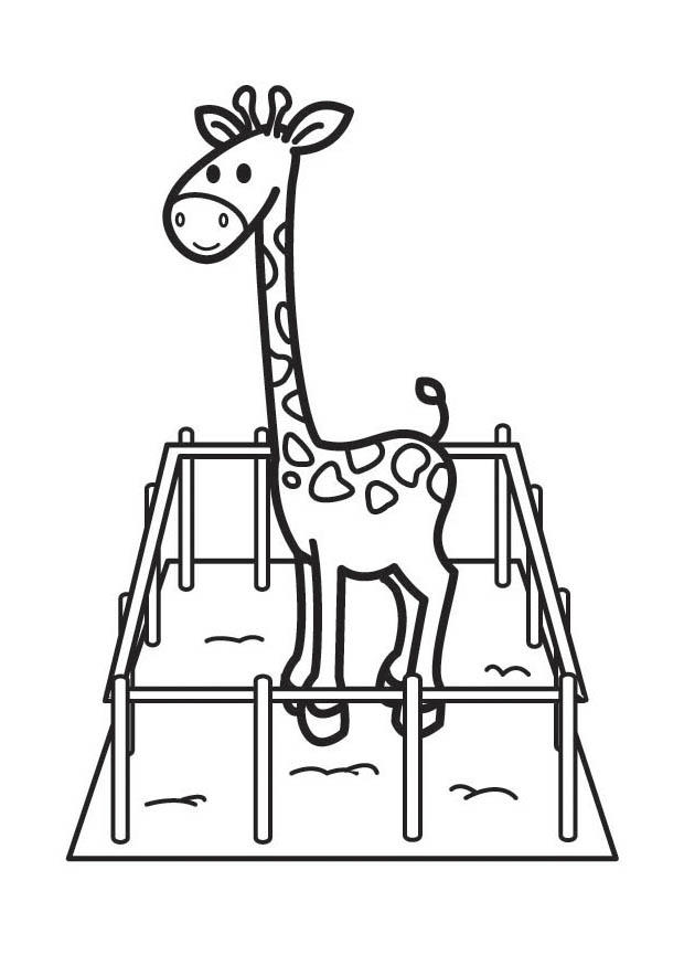 Målarbild giraff