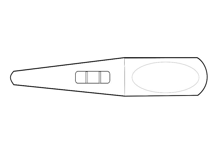 Målarbild graviditetstest