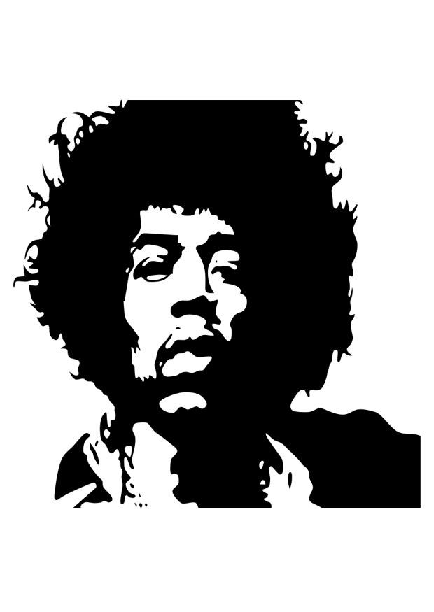 Målarbild jimi hendrix