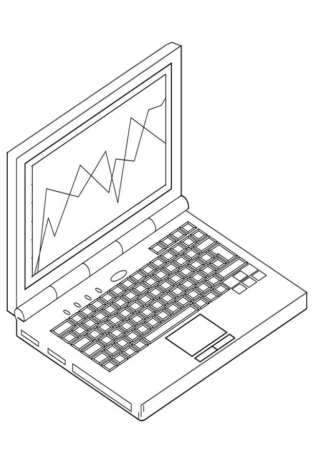 Målarbild laptop