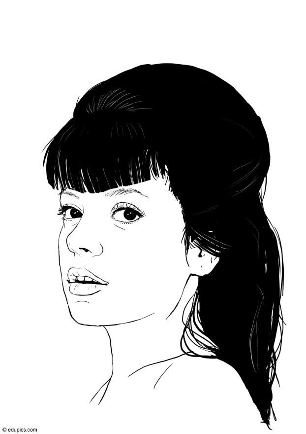 Målarbild lily allen