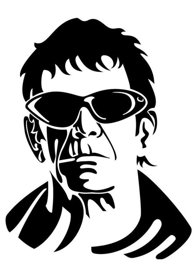 Målarbild lou reed