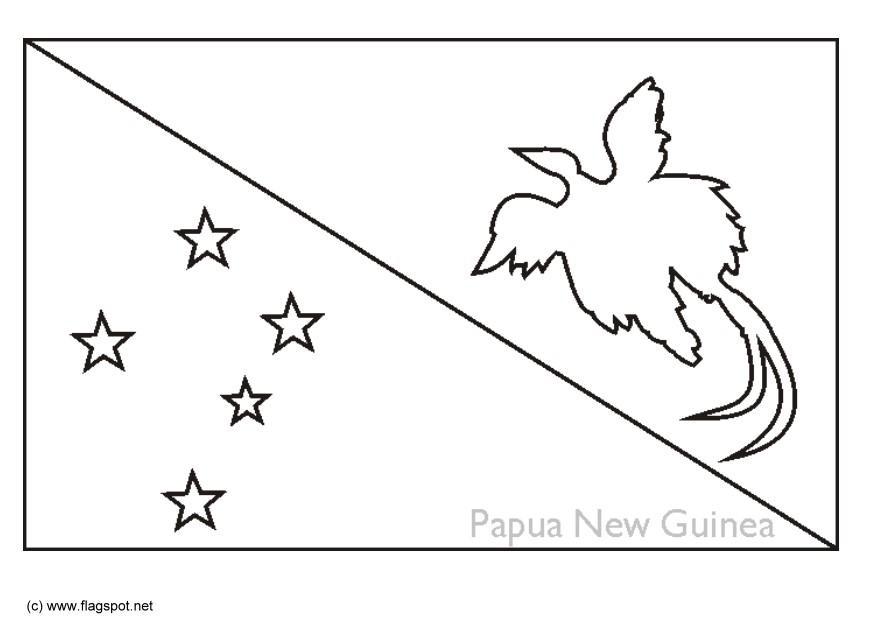 Målarbild papua nya guinea