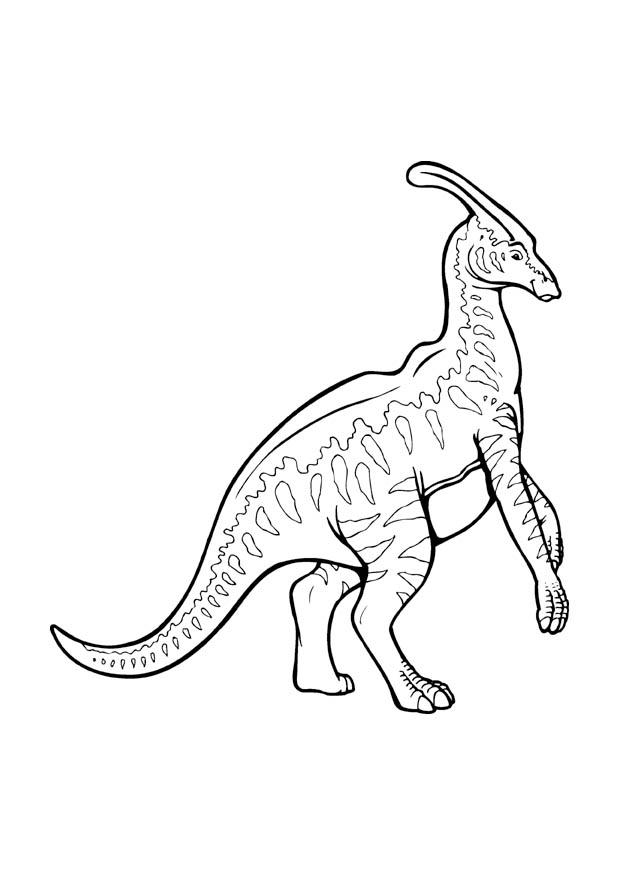 Målarbild parasaurolophus