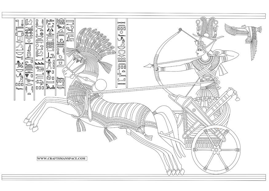 Målarbild ramses ii - striden vid kadesh