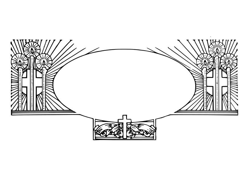 Målarbild religiA¶s ram