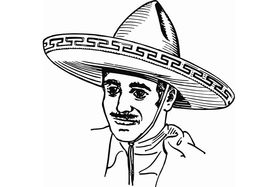 Målarbild sombrero