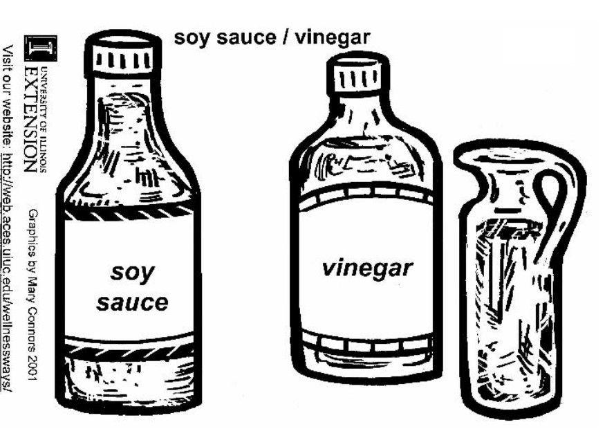 Målarbild soyasA¥s och vinA¤ger