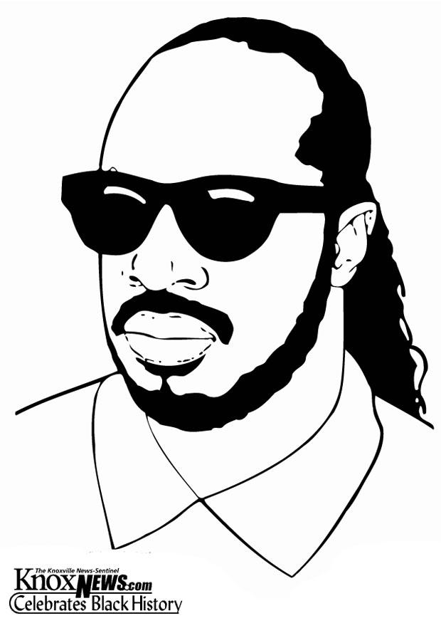 Målarbild stevie wonder