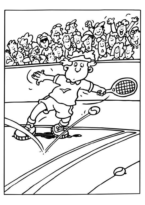 Målarbild tennis