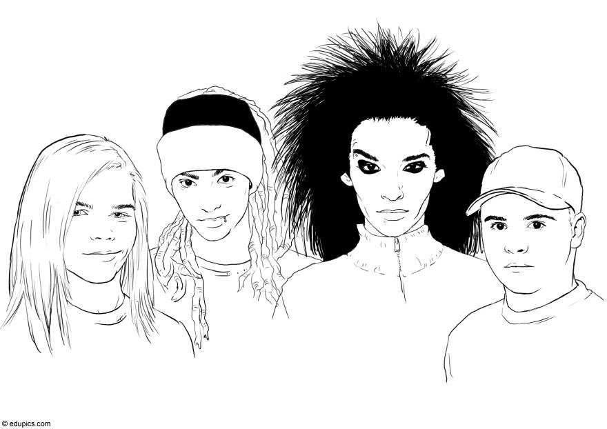 Målarbild tokio hotel