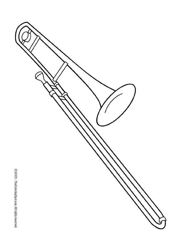 Målarbild trombon