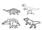 Målarbild dinosaurier