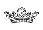 Målarbild drottningens krona