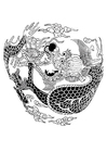 Målarbild kinesisk drake