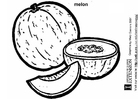 Målarbild Melon