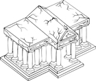 Målarbild tempel